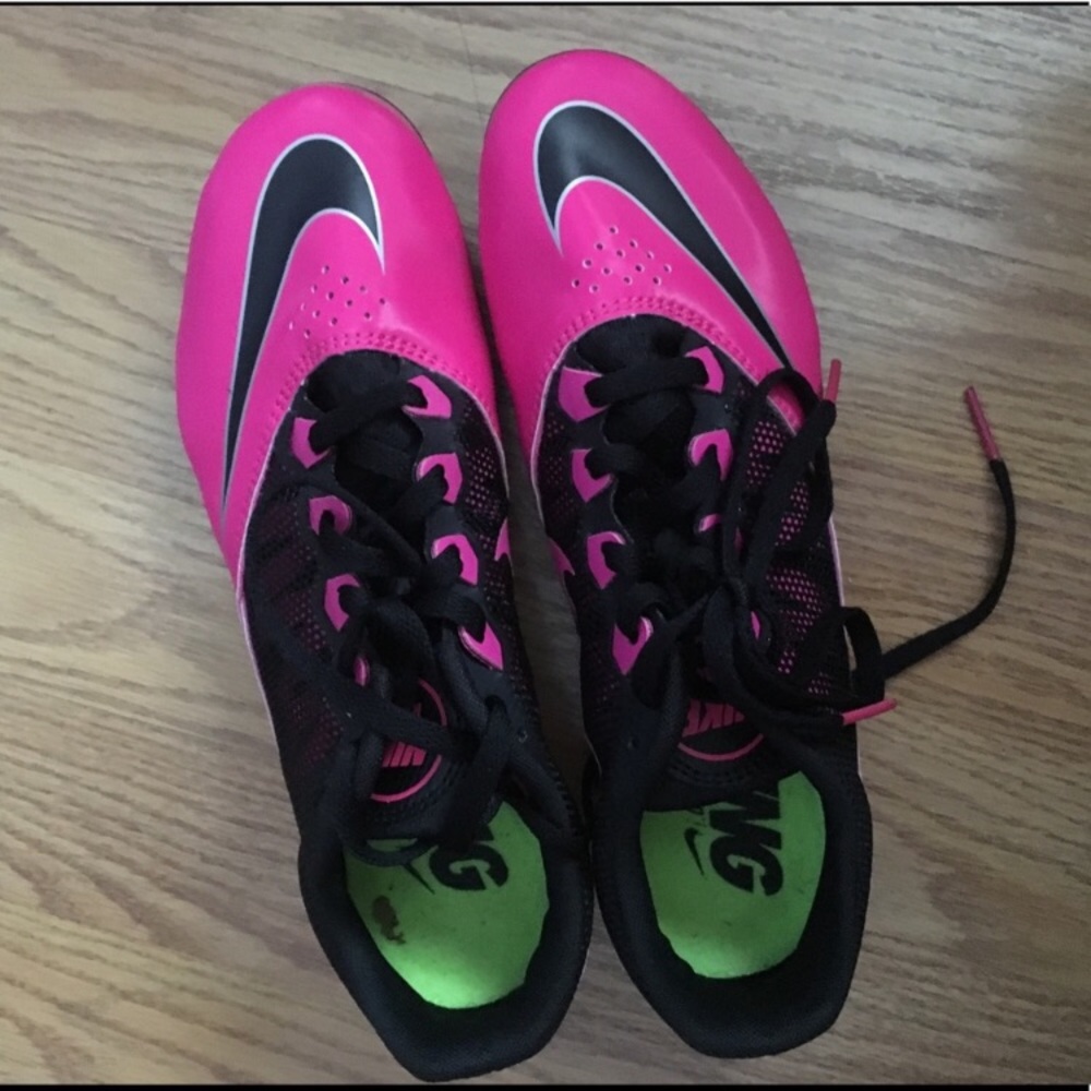 Nike sprinting cleats / track shoes size 8 women